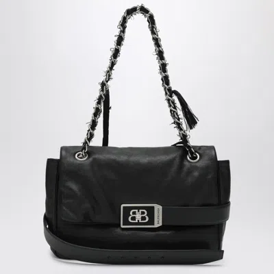 BALENCIAGA BALENCIAGA MEDIUM BLACK LEATHER SHOULDER BAG MODU