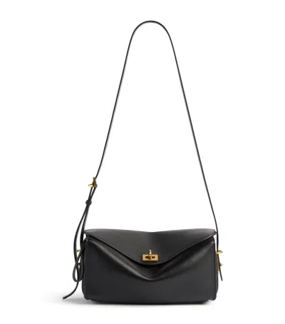 Balenciaga Medium Calfskin Le 7 Shoulder Bag In Black