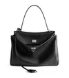 Balenciaga Smooth Black Calfskin Small Rodeo Bag Women In Black