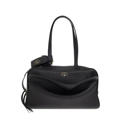 Balenciaga Medium Carrie Tote Bag In Black