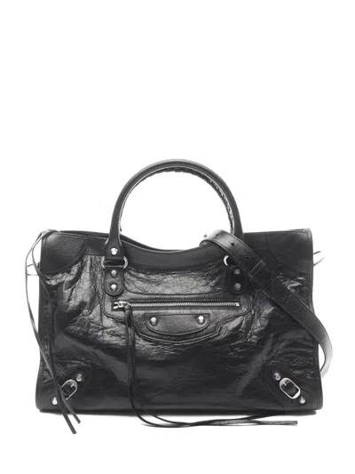 Pre-owned Balenciaga Medium City Handbag In Black