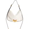 Balenciaga Medium Clicca Arena Leather Shoulder Bag In White