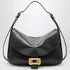 Balenciaga Womens Clicca Medium Shoulder Bag Adjustable In Black