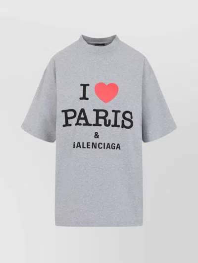 BALENCIAGA MEDIUM COTTON GRAPHIC PRINT T-SHIRT