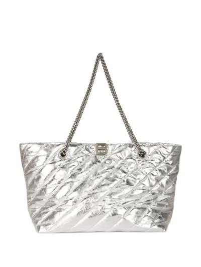 Balenciaga Medium Crush Quilted Tote Bag In Pink