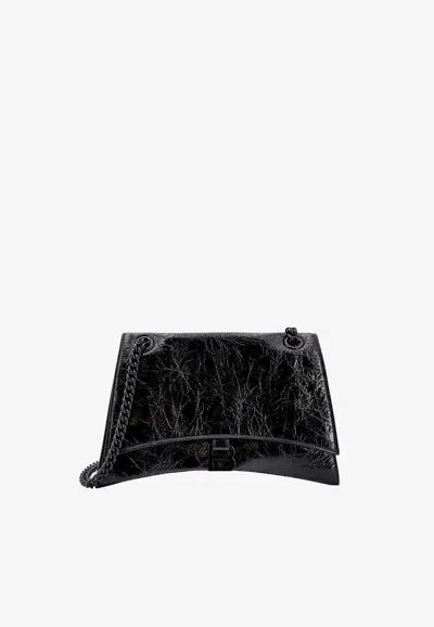 BALENCIAGA MEDIUM CRUSH SHOULDER BAG