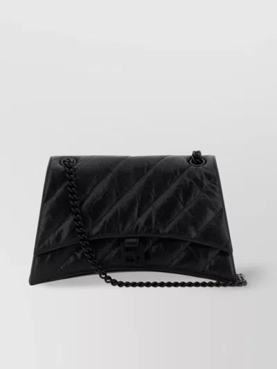 Balenciaga Medium Crush Shoulder Bag With Envelope Flap