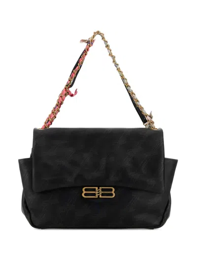 BALENCIAGA MEDIUM DARLING LEATHER SHOULDER BAG