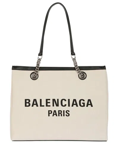 Balenciaga Medium Duty Free Tote In Neutral