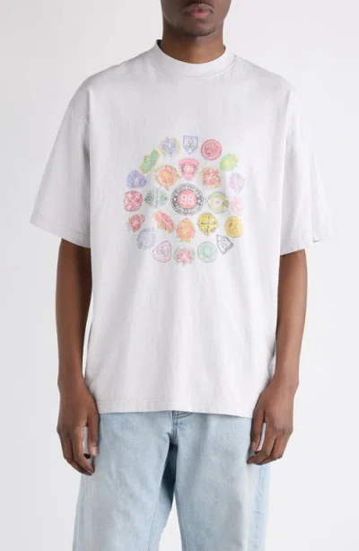 Balenciaga Medium Fit Graphic T-shirt In White