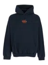 Balenciaga Hooded Sweatshirt Kangaroo Pocket In Blue