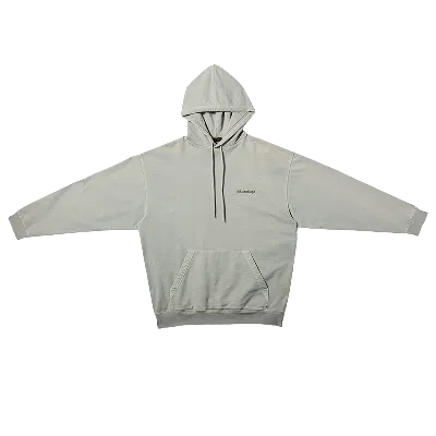 Pre-owned Balenciaga Medium Fit Hoodie Bb Corp 'grey'