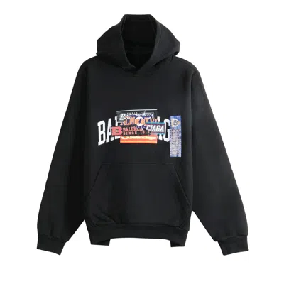 Pre-owned Balenciaga Medium Fit Hoodie 'black' | Men's Size L
