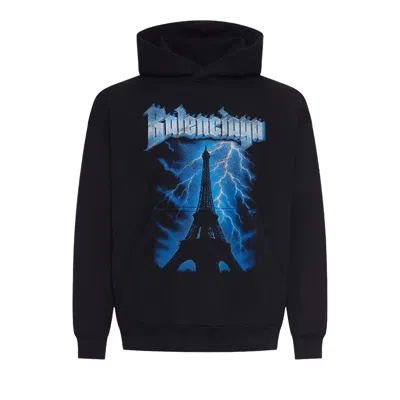 Pre-owned Balenciaga Medium Fit Hoodie 'black' | Men's Size M