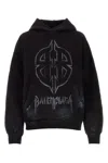 Balenciaga Metal Bb Cotton Fleece Hoodie