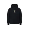 Balenciaga Black Hoodie With Fixed Hood And Logo Print On The Front In Cotton Man In Black
