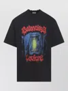 Balenciaga Cotton Salon De Couture Gothic T-shirt In Black