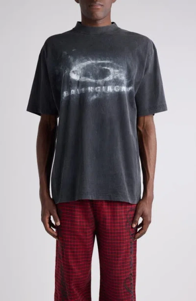 Balenciaga Medium Fit Loop Sports Icon Graphic T-shirt In Multi