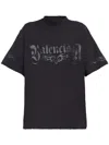 Balenciaga Graphic Logo T-shirt Fit Medium In Black