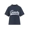 Balenciaga Embroidered Short-sleeved T-shirt In Gray