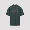 Balenciaga Short Sleeve Graphic Print T-shirt In Green