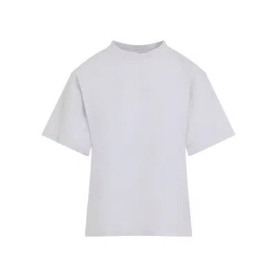Balenciaga Grey Crewneck Logo T-shirt In White