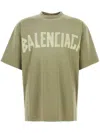 Balenciaga Crew Neck Distressed Neckline Graphic Print