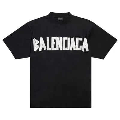 Pre-owned Balenciaga Medium Fit T-shirt 'faded Black/silver'