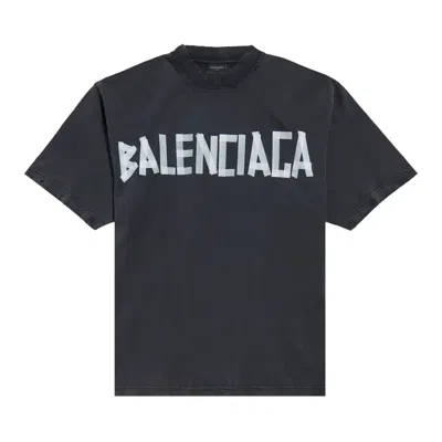 Pre-owned Balenciaga Medium Fit T-shirt 'faded Washed Black' | Men's Size S