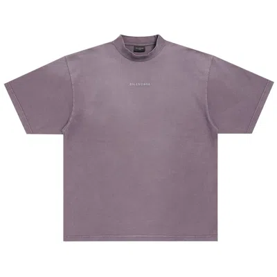 Pre-owned Balenciaga Medium Fit T-shirt 'purple'