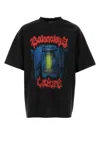 Balenciaga Cotton Salon De Couture Gothic T-shirt In Black