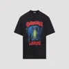 Balenciaga Cotton Salon De Couture Gothic T-shirt In Black