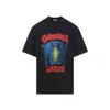Balenciaga Cotton Salon De Couture Gothic T-shirt In Black