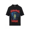 Balenciaga Cotton Salon De Couture Gothic T-shirt In Black