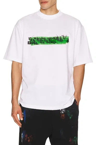 Balenciaga Medium Fit T-shirt In White