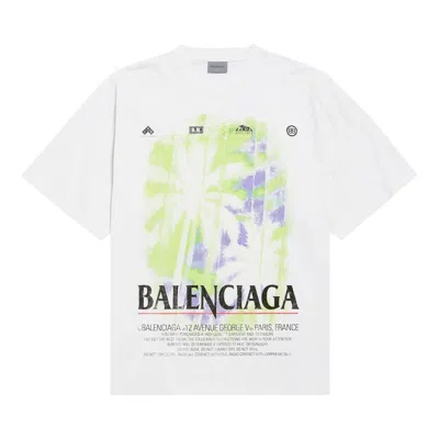 Pre-owned Balenciaga Medium Fit T-shirt 'white' | Men's Size L