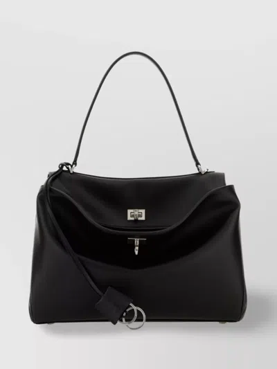 Balenciaga Medium Handbag Rodeo Shoulder Bag In Black