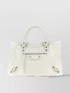 Balenciaga Medium Handbag With Detachable Strap And Studded Accents