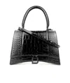 Balenciaga Medium Hourglass Handbag In Black