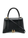 Balenciaga Medium Hourglass Tote Bag In Black