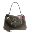 Balenciaga Medium Lambskin Rodeo Shoulder Bag In Grey