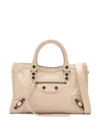 Balenciaga Medium Le City Arena Tote Bag In Neutral