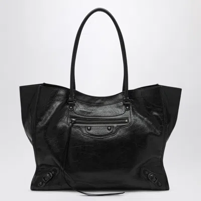 BALENCIAGA BALENCIAGA MEDIUM LE CITY BLACK TOTE BAG