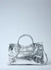 Balenciaga Le City Medium Handbag In Silver