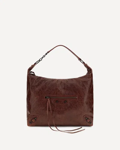 Balenciaga Medium Le City Hobo Shoulder Bag In Pink