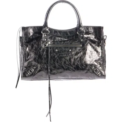 BALENCIAGA BALENCIAGA MEDIUM LE CITY LEATHER SATCHEL