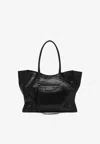 Balenciaga Medium Le City Leather Tote Bag In Black