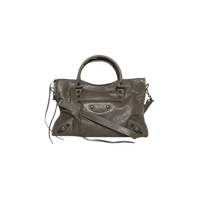 Pre-owned Balenciaga Medium Le City Tote Bag 'army Green' | Women's Size Onesize