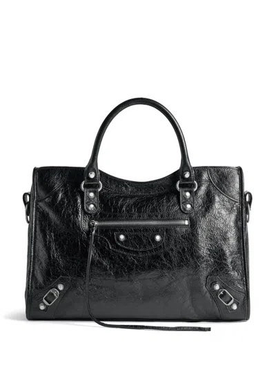 Balenciaga Medium Le City Tote Bag In Black