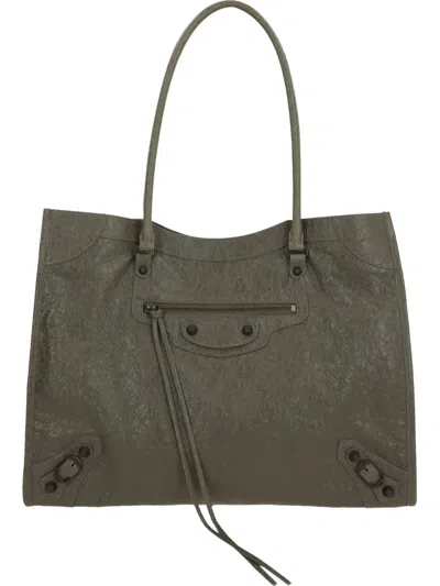 Balenciaga Medium Le City Tote Bag In Green